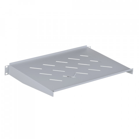 Lanberg półka do szaf 19" uniwersalna 1u szara ak-1008-s - Galeria zdjęcie 1