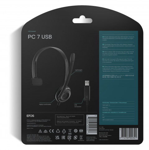 EPOS PC7 USB SŁUCHAWKA JEDNOUSZNA PC7 USB SŁUCHAWK - Galeria zdjęcie 3