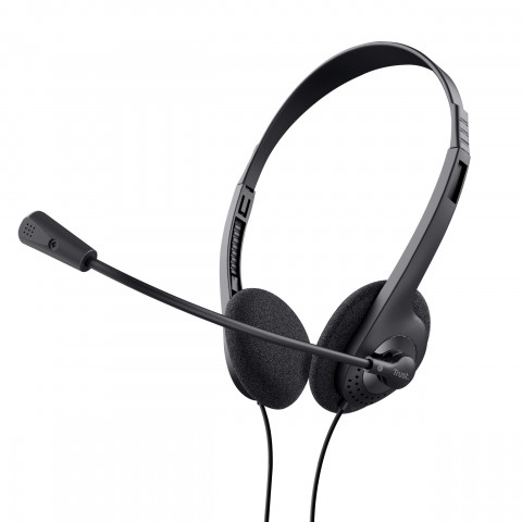 SŁUCHAWKI TRUST Primo Chat Headset - Black - Galeria zdjęcie 1