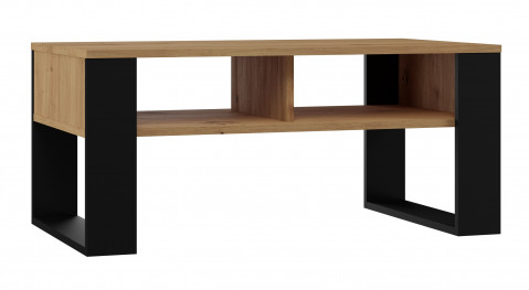 Stolik ława MODERN 2P 90x58xH50 artisan/czarny - Galeria zdjęcie 1