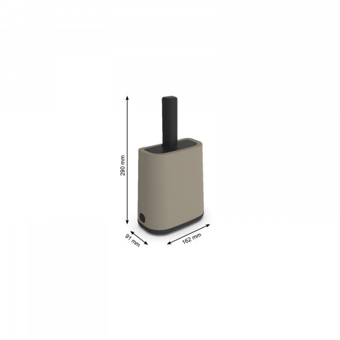 ROTHO Biala Cappuccino z podstawką - łopatka do żwirku + worki - 16x8 cm - Galeria zdjęcie 2