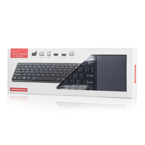MODECOM Bezprzewodowa Klawiatura MC-TPK1 z touch pad - Galeria zdjęcie 4