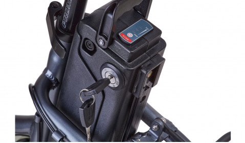 JOBOBIKE Sam - Składany Rower Elektryczny Miejski Dla Seniora 250W Szary - Galeria zdjęcie 8