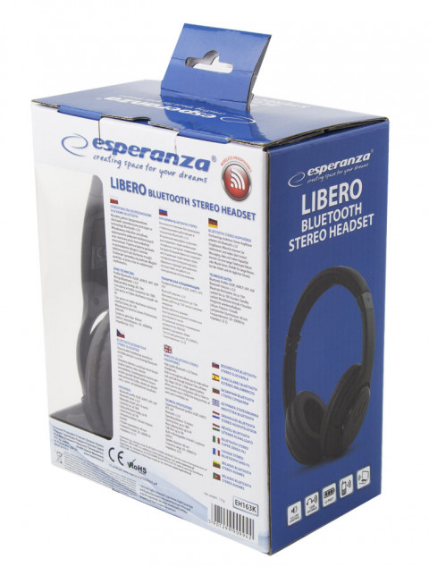 ESPERANZA SŁUCHAWKI BLUETOOTH CZARNE LIBERO - Galeria zdjęcie 6