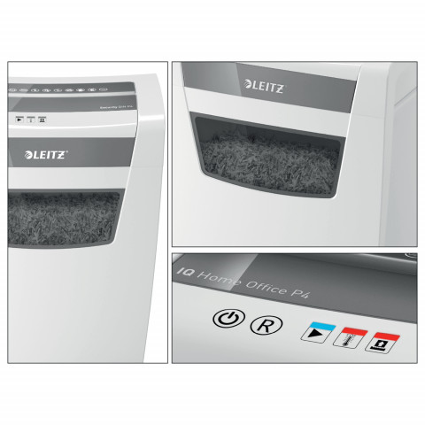 Leitz Niszczarka IQ Home Office P4, 10 kartek, 23 l kosz - Galeria zdjęcie 6