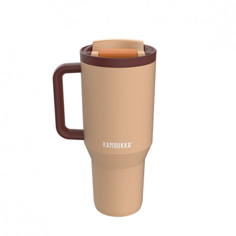 Kubek termiczny z teleskopową słomką Kambukka Rio Tumbler 950ml Almond Dream - Galeria zdjęcie 4