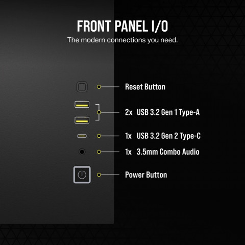 2500X Tempered Glass mATX Mid-Tower, Black - Galeria zdjęcie 8