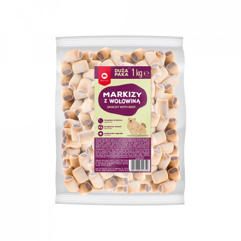 MACED Markizy z wołowiną - przysmak dla psa - 1kg - Galeria zdjęcie 1