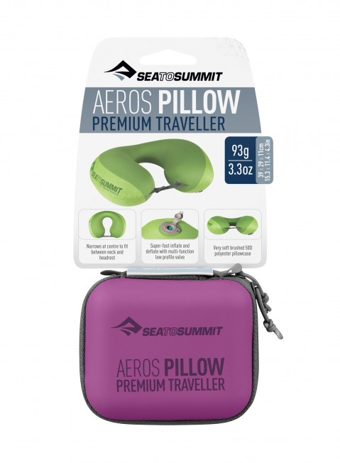 Poduszka SEA TO SUMMIT Aeros Premium Traveller Magenta - Galeria zdjęcie 4