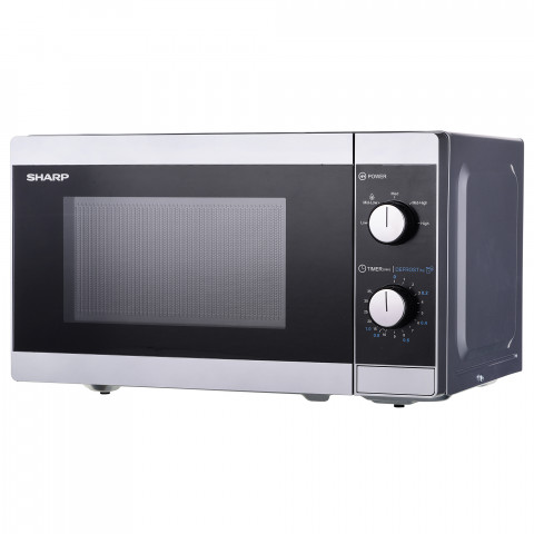 Kuchenka mikrofalowa Sharp YC-MS01E-S (20L 800W) - Galeria zdjęcie 1