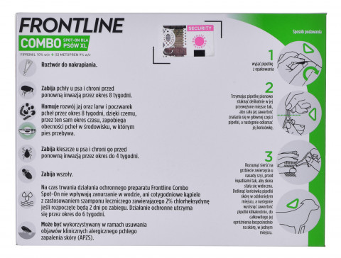FRONTLINE COMBO SPOT-ON XL -krople dla psa 3szt - Galeria zdjęcie 3