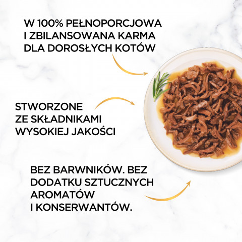 PURINA Gourmet Gold Succulent Delights Wołowina - mokra karma dla kota - 85 g - Galeria zdjęcie 6
