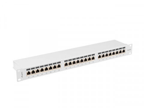 LANBERG PATCH PANEL 24 PORT 1U 19" KAT.6A FTP - Galeria zdjęcie 2