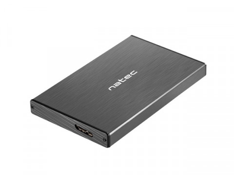 Natec RHINO GO obudowa USB 3.0 na dysk HDD/SSD 2.5'' SATA, czarna Aluminium - Galeria zdjęcie 2