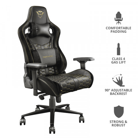 Fotel gamingowy TRUST GXT712 RESTO PRO CHAIR (23784) - Galeria zdjęcie 6