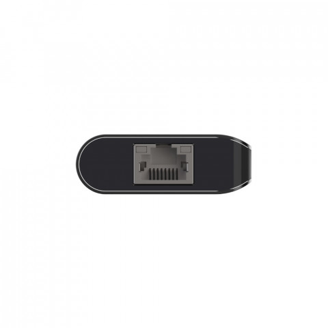 Hub Belkin Connect USB-C 6-in-1 Multiport Adapter 1x4k HDMI/2xUSB-A/1xUSB-C PD3.0/1xRJ45 Gigabit/1xCard reader Grey - Galeria zdjęcie 3