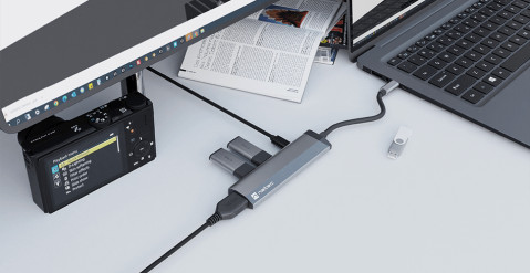 NATEC MULTIPORT FOWLER SLIM USB-C->HUB USB, HDMI - Galeria zdjęcie 5