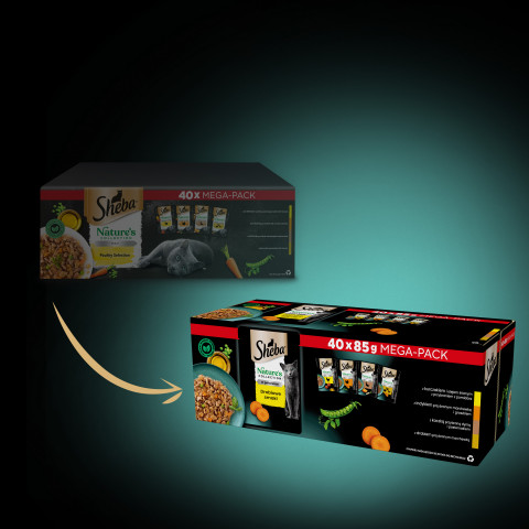 SHEBA Nature's Collection Drobiowe Smaki w galaretce - mokra karma dla kota - 40x85 g - Galeria zdjęcie 7