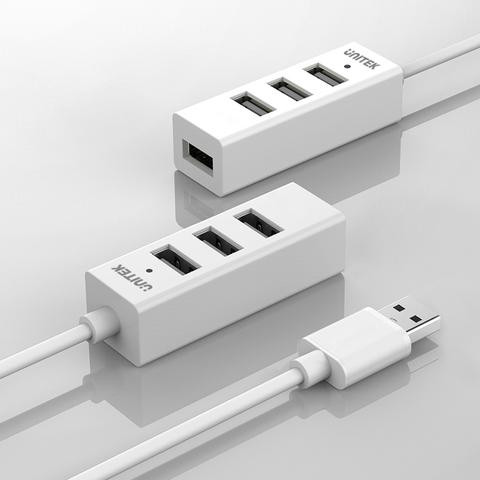 UNITEK HUB 4X USB 2.0 - BIAŁY, Y-2146 - Galeria zdjęcie 2