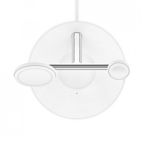 Ładowarka bezprzewodowa Belkin BoostCharge Pro 3-in-1 Wireless Charger with Official MagSafe Charging iPhone/Apple Watch/AirPods 15W White - Galeria zdjęcie 8