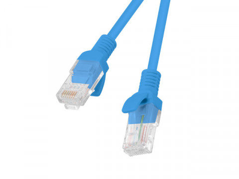 PATCHCORD KAT.6 UTP 0.5M NIEBIESKI FLUKE PASSED LANBERG 10-PACK - Galeria zdjęcie 1