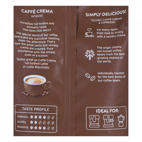 Kawa ziarnista Tchibo Cafe Crema Intense 1KG - Galeria zdjęcie 5