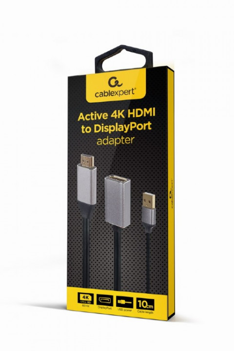 GEMBIRD AKTYWNY ADAPTER 4K HDMI NA DISPLAYPORT CZA - Galeria zdjęcie 3