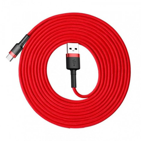 BASEUS KABEL USB DO USB-C CAFULE 2A 3M (CZERWONY) - Galeria zdjęcie 1