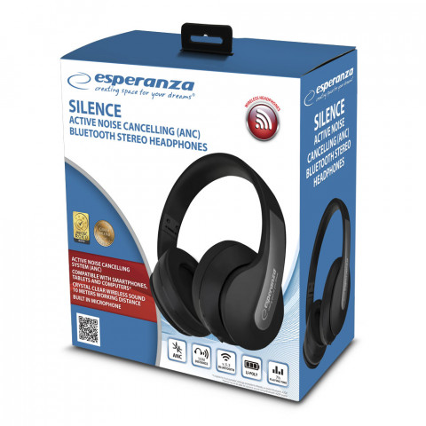 ESPERANZA SŁUCHAWKI BLUETOOTH ANC SILENCE EH240 - Galeria zdjęcie 9