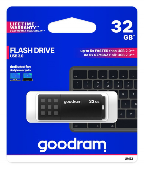 GOODRAM FLASHDRIVE 32GB UME3 USB 3.0 BLACK - Galeria zdjęcie 5