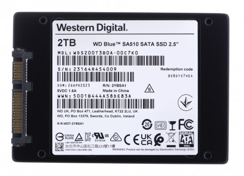 Dysk SSD WD Blue 2TB 2,5" SATA WDS200T3B0A - Galeria zdjęcie 4