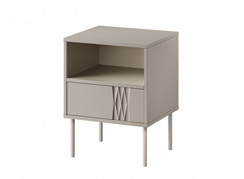 Szafka nocna 2szt TRESSE 44x40x53 kaszmir mat - Galeria zdjęcie 1