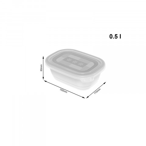 ROTHO Freeze - pojemnik do zamrażania - 4x500ml - Galeria zdjęcie 2