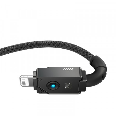 Kabel Baseus Unbreakable USB-IP 2.4A 1m (czarny) - Galeria zdjęcie 5