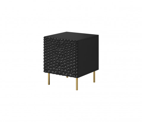 Szafka nocna HOLE 2szt. 44x40,5xH53,5 czarny mat - Galeria zdjęcie 1