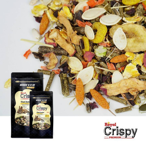 BIOFEED Royal Crispy Premium Cuni Junior - karma dla młodych królików - 750g - Galeria zdjęcie 2