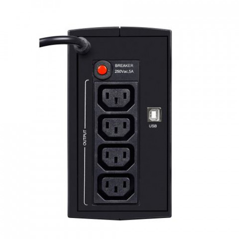Zasilacz UPS EVER DUO 550 AVR USB (TWR; 550VA) (T/DAVRTO-000K55/00) - Galeria zdjęcie 3
