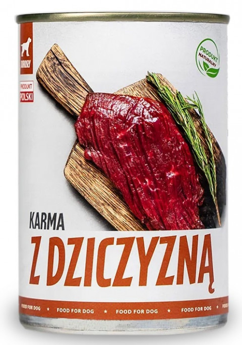 Tuf Tuf Puszka mielonka z dziczyzną 400g - Galeria zdjęcie 1