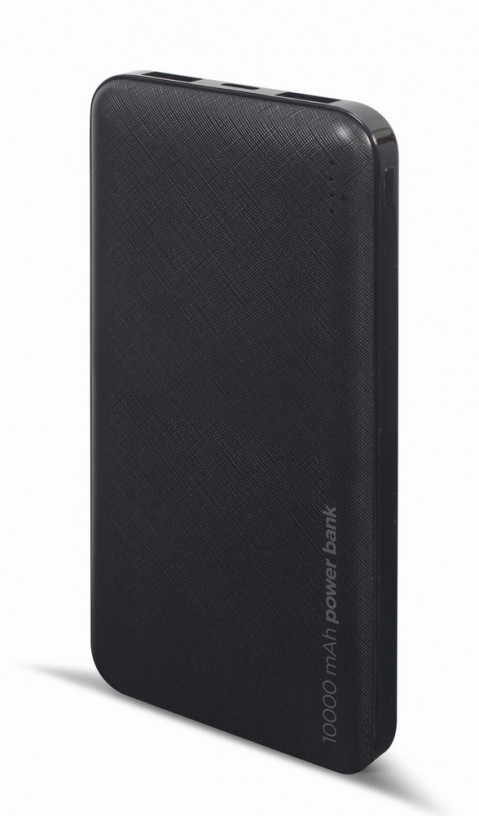 GEMBIRD POWERBANK 10000 MAH 2X USB, CZARNY - Galeria zdjęcie 2