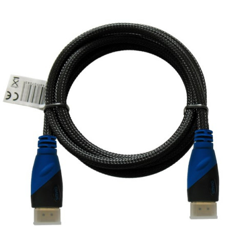 Savio kabel hdmi 2m v1,4 3d oplot nylonowy hdmi a męskie - hdmi a męskie cl-48 cl-48 - Galeria zdjęcie 2