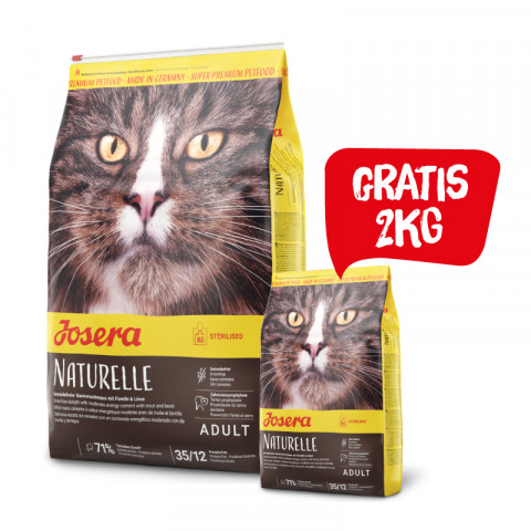 JOSERA Naturelle - sucha karma dla kota - 10kg + 2kg GRATIS! - Galeria zdjęcie 1