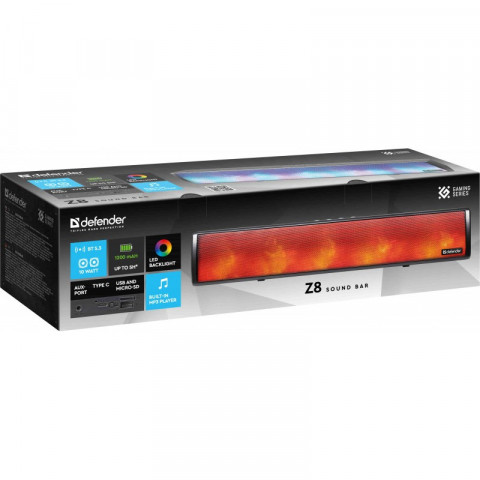 DEFENDER GŁOŚNIK SOUNDBAR Z8 10W LED BLUETOOTH - Galeria zdjęcie 9
