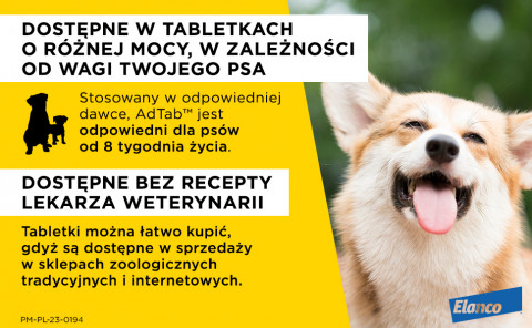 ELANCO AdTab Tabletka na pchły i kleszcze dla psa (>2,5-5,5kg) - 3x(1x 112mg) - Galeria zdjęcie 4