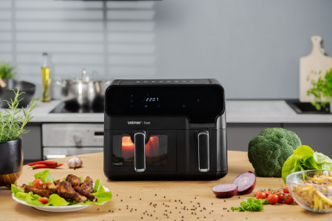 FRYTOWNICA ZAF 9000 5,5L + 3,5L 2700W AIR FRYER - Galeria zdjęcie 10