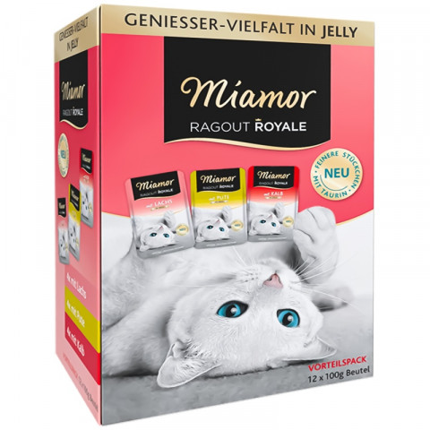 MIAMOR Ragout Royale Adult Mix Smaków w galaretce - mokra karma dla kota - 12x100g - Galeria zdjęcie 1