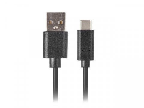 LANBERG KABEL USB-C 2.0 (M) - A (M) 0.5M (CZARNY) - Galeria zdjęcie 2