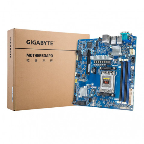 Płyta główna Gigabyte MC13-LE1 1x AM5 AMD Epyc 4004/Ryzen 7000 B650E (4xDIMM, 4x SATA, 1xM.2, 2x10Gbe, IPMI, mATX) - Galeria zdjęcie 4