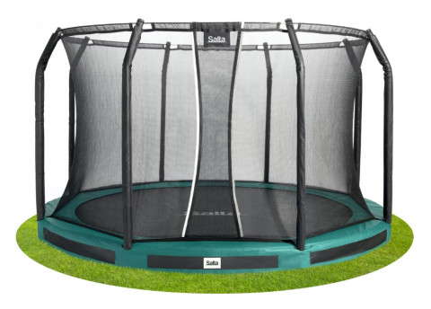 Trampolina Premium Ground Combo 366cm zielona - Galeria zdjęcie 2