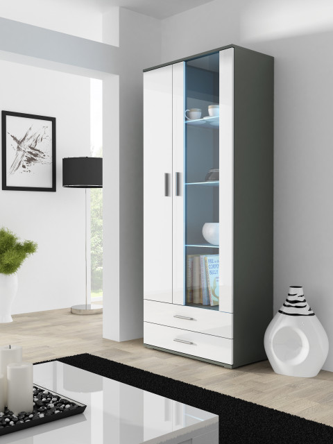 Zestaw meblowy SOHO 8 szary/biały połysk - Galeria zdjęcie 3
