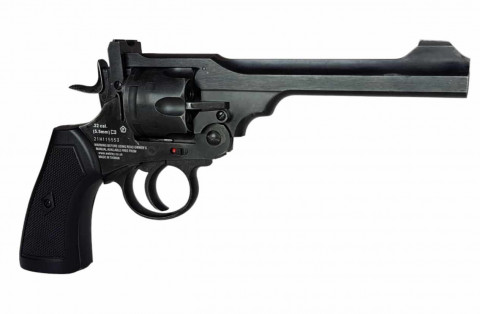 Rewolwer WEBLEY MKVI .455 Service kal.5,5 mm Diabolo łuski 6-strzał. lufa 6" CO2 Battlefield Ekp do17J - Galeria zdjęcie 7